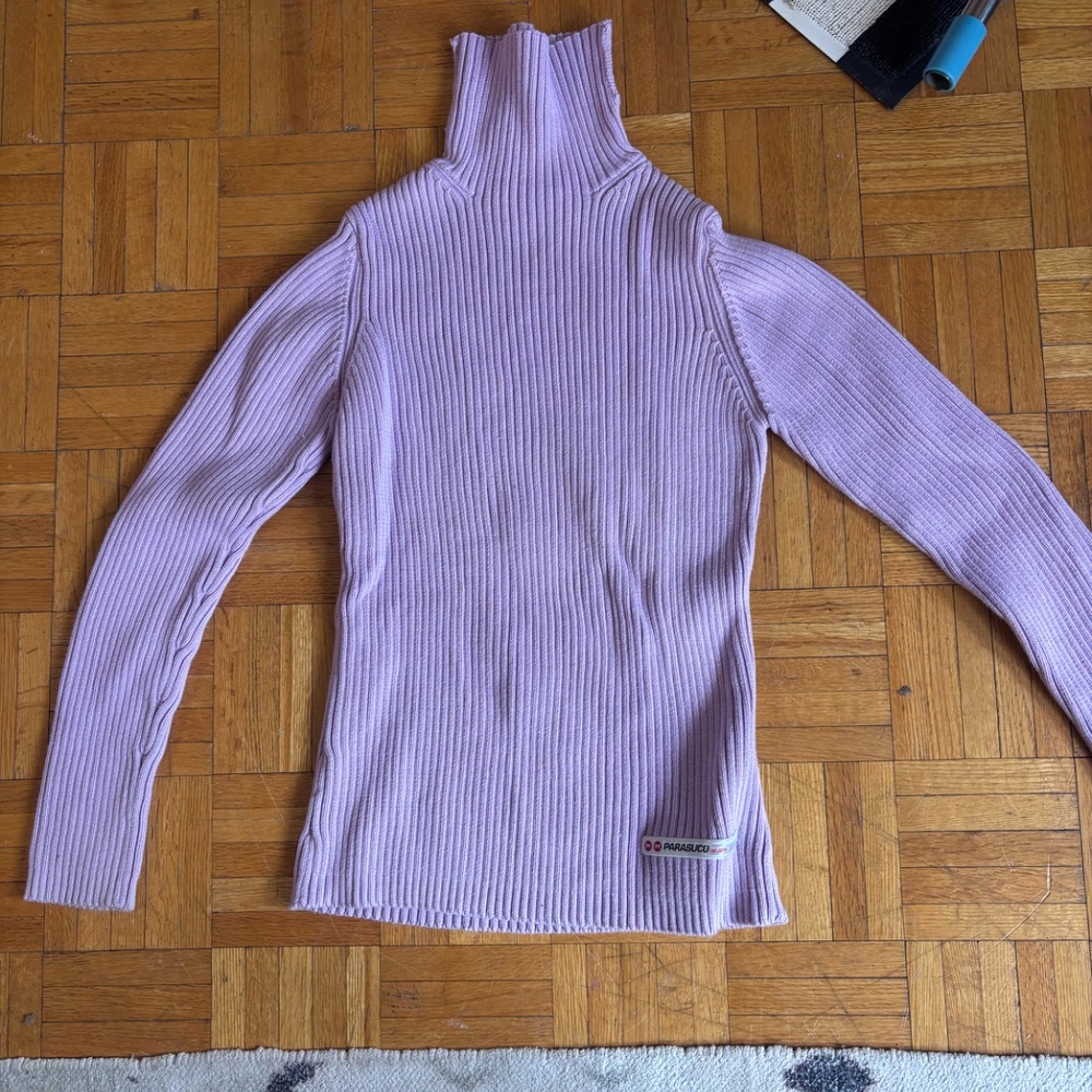Vintage 90s   Parasuco y2k light purple ribbed sweater * accepting offers
